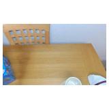 Dinning Set with 2pc Hutch. (Contents on table not included)