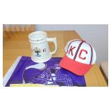 Vikings and Gopher Flags, U of M Cards, KC Cap and 1967 U of M Mug