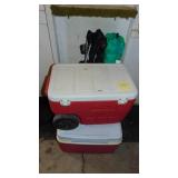 2 - Coolers and 2 - Fold up Chairs