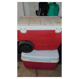 2 - Coolers and 2 - Fold up Chairs