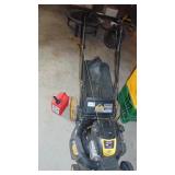 Brute Lawn Mower with Small Gas Can