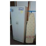 Tall Metal Cabinet and Ironing Board