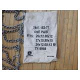 Pair of John Deere Tire Chains