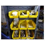 Metal Cabinet Filled with Tools and Garage Items