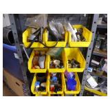 Metal Cabinet Filled with Tools and Garage Items