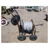 Hose Reel Cart with Hose