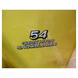 NEW John Deere 54" Quick Hitch Snowblower Attachment