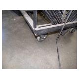 13 Staking Chairs with Chair cart with wheels