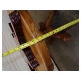 Coffee Table with Unique Wood Slice Clock