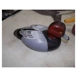 Ice Fishing Decoy, Carved Ducks, and Goose Decoys