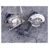 Pair of Skil Saws with Electric Drill