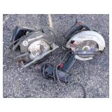 Pair of Skil Saws with Electric Drill