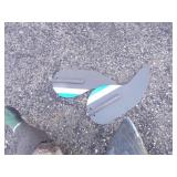 Size 10 Cowboy Boots, Vintage Ice Skates, Motorized Duck Decoy and Duck Decoy with Weight