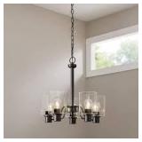 Hampton Bay Castleford 5-Light Oil Rubbed Bronze Transitional Classic Chandelier for Dining Areas with No Bulbs Included    Customer Returns See Pictures