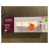 Home Decorators Collection Alberson Collection 3-Light Brushed Nickel LED Vanity Light with Frosted Acrylic Shade  Customer Returns See Pictures