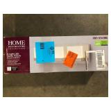 Home Decorators Collection Alberson Collection 3-Light Brushed Nickel LED Vanity Light with Frosted Acrylic Shade  Customer Returns See Pictures