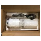 Cayden 6.5 in 1-Light Brushed Nickel Shaded Pendant Light with Clear Plus Etched Opal Glass Shade, No Bulbs Included  Customer Returns See Pictures