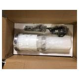 Cayden 6.5 in 1-Light Brushed Nickel Shaded Pendant Light with Clear Plus Etched Opal Glass Shade, No Bulbs Included  Customer Returns See Pictures