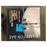 Hampton Bay Castleford 3-Light Oil Rubbed Bronze Transitional Classic Chandelier for Dining Areas with No Bulbs Included   Customer Returns See Pictures