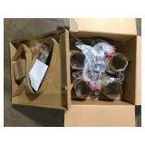 Hampton Bay Castleford 5-Light Oil Rubbed Bronze Transitional Classic Chandelier for Dining Areas with No Bulbs Included    Customer Returns See Pictures