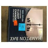 Hampton Bay Castleford 5-Light Oil Rubbed Bronze Transitional Classic Chandelier for Dining Areas with No Bulbs Included    Customer Returns See Pictures