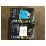 Lot of Hampton Bay Gavinton Low Voltage Pewter Hardwired Weather Resistant Path Light with Integrated LED (1-Pack)   Customer Returns See Pictures