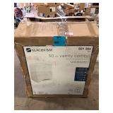 Glacier Bay 31 in. Single Sink White Bath Vanity with White Cultured Marble Top (Assembled) Customer Returns See Pictures