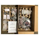 Hampton Bay Glendale III 52 in. LED Indoor Brushed Nickel Ceiling Fan with Light and Pull Chains Customer Returns See Pictures