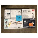 Hampton Bay Glendale III 52 in. LED Indoor Brushed Nickel Ceiling Fan with Light and Pull Chains Customer Returns See Pictures