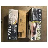 Lot of Assorted Ceiling Lighting Fans Various Models and Conditions some missing pcs  Customer Returns See Pictures