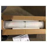 Home Decorators Collection Sibley 24 in. 1-Light Chrome LED Dimmable Bathroom Vanity Light Bar with Clear Glass and Clear Crystals, Bulb IncludedCustomer Returns See Pictures