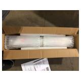 Home Decorators Collection Sibley 24 in. 1-Light Chrome LED Dimmable Bathroom Vanity Light Bar with Clear Glass and Clear Crystals, Bulb IncludedCustomer Returns See Pictures