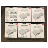 Lot of CyberPower 8 ft. 1-Outlet Surge Protector with USB-A USB-C and Cord, White   Customer Returns See Pictures