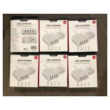 Lot of CyberPower 8 ft. 1-Outlet Surge Protector with USB-A USB-C and Cord, White   Customer Returns See Pictures