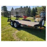 Brand New American Builders Unlimited Trailer- 2 75 lb axels, with a spare, rear fold down gates