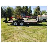 Brand New American Builders Unlimited Trailer- 2 75 lb axels, with a spare, rear fold down gates