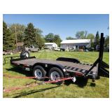 Brand New American Builders Unlimited Trailer- 2 75 lb axels, with a spare, rear fold down gates