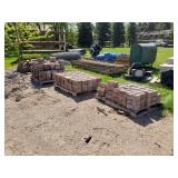 5 Pallets Retaining Wall Brick plus Misc. Brick