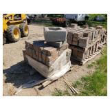 5 Pallets Retaining Wall Brick plus Misc. Brick