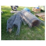 Rolls chain linked fence