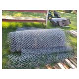 Rolls chain linked fence