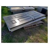 4 steel door slabs