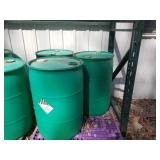 3 55 gallon plastic drums