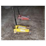 Metal floor jack Yellow