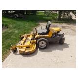 Walker mb side discharge mower with 56" deck 18 hp briggs v twin  engine has a miss but does run