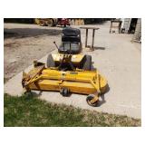 Walker mb side discharge mower with 56" deck 18 hp briggs v twin  engine has a miss but does run