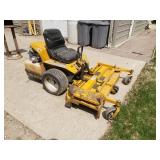 Walker mb side discharge mower with 56" deck 18 hp briggs v twin  engine has a miss but does run