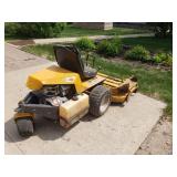 Walker mb side discharge mower with 56" deck 18 hp briggs v twin  engine has a miss but does run