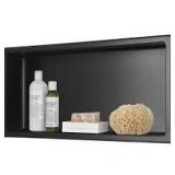 AKDY 24 in. W x 12 in. H x 4 in. D 18-Gauge Bathroom Shower Niche in Matte Black Customer Returns  See Pictures