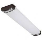 Commercial Electric Moroccan 48 in. x 10 in. Dark Bronze CCT Selectable LED Flush Mount Ceiling Light 4000 Dimmable Lumens    Customer Returns  See Pictures